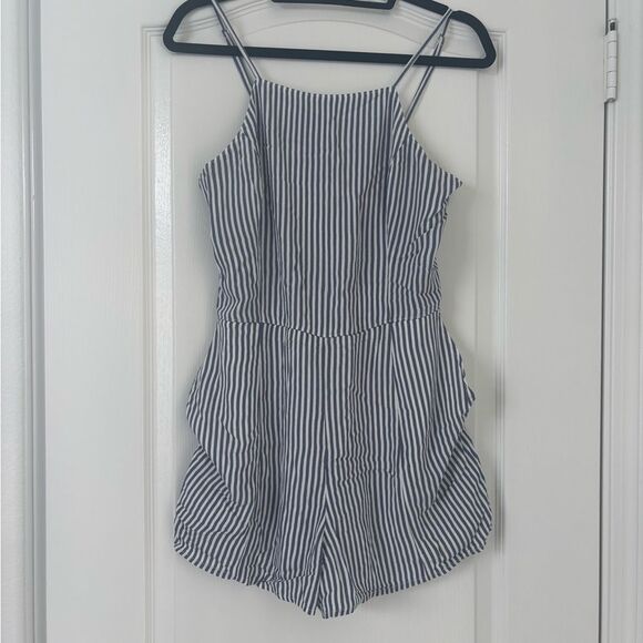 Abercrombie & Fitch Navy and White Striped Romper - medium - Picture 1 of 3